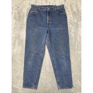 Vintage Levis 550 Women's 14 Mis M 31x29 High Waist USA Made Relaxed Fit Tapered